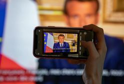 Koronawirus. Francja. Zamieściła plakat uderzający w Emmanuela Macrona. Interweniowała policja