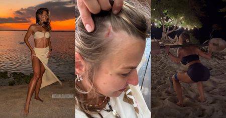 Anna Lewandowska relacjonuje wyprawę na Bali z przyjaciółką: prezentowanie sześciopaku, treningi na plaży i KONTUZJE. "Bywało ciężko..."