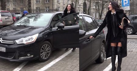 Steczkowska znowu PARKUJE NA ZAKAZIE...