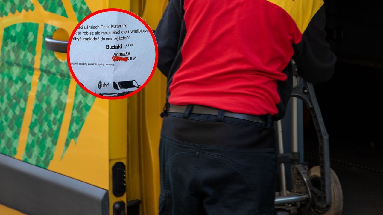 Kurier pokazał list, który znalazł za wycieraczką. Treść obiegła sieć