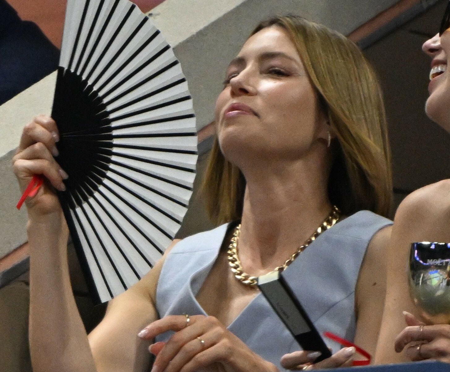 US Open 2024Jessica Biel is seen watching Novak Djokovic Vs Laslo Djere on Arthur Ashe Stadium at the USTA Billie Jean King National Tennis CenterFeaturing: Jessica BielWhere: Flushing Meadows, New York, United StatesWhen: 28 Aug 2024Credit: Robert Bell/INSTARimagesLarry Marano