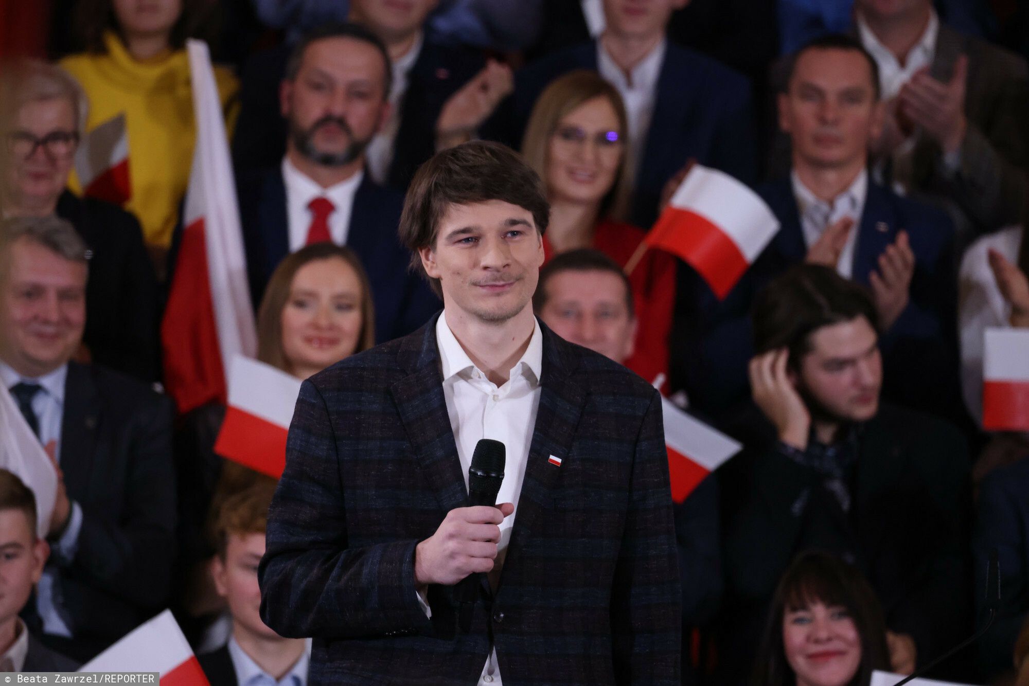 Syn Karola Nawrockiego przemówił podczas konwencji PiS