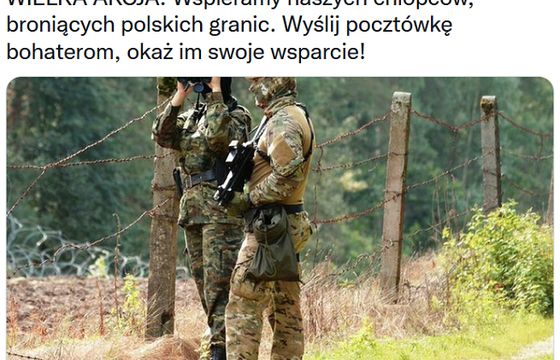 „Sieci” zachęcają do wysyłania pocztówek Straży Granicznej, „Gazeta Polska” do wywieszania polskich flag