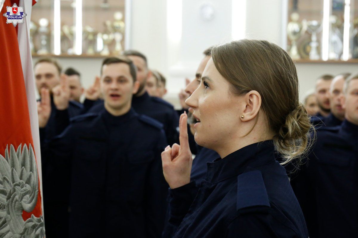 Ślubowanie nowych policjantów w Lublinie