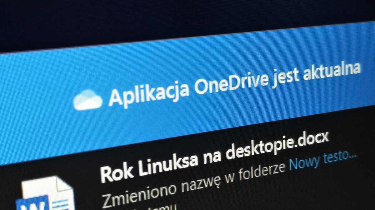 OneDrive potrafi wyświetlać historię plików nie tylko webowo, fot. Oskar Ziomek