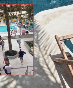 "Walka o leżaki" na Teneryfie. Tłum wbiegł na basen