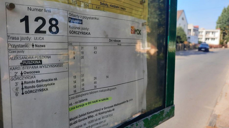 Linia 128 w dotychczasowym przebiegu jeździła przez cztery lata.