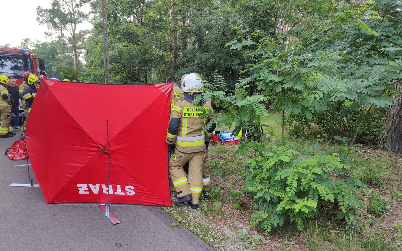 Orzelec: Wypadek motocyklisty koło Gorzowa. Trwa reanimacja