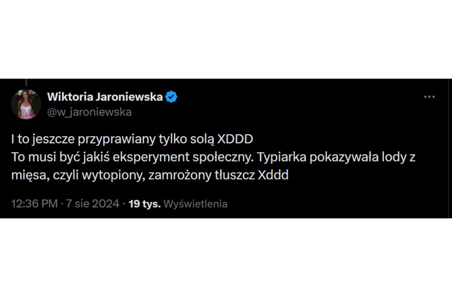 Wiktoria Jaroniewska o diecie lwa