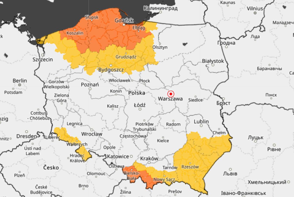 IMGW wydało alerty I i II stopnia