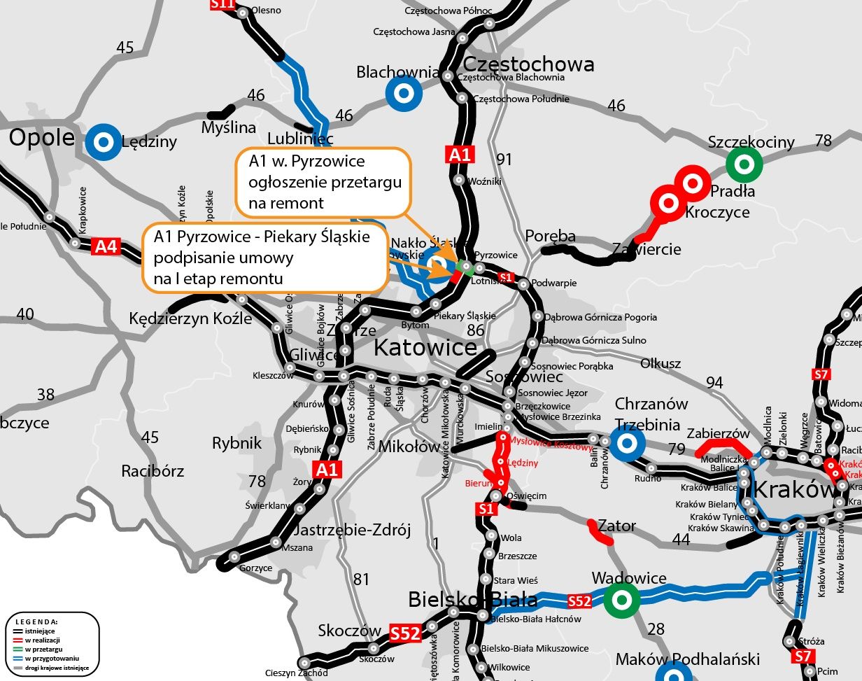 Mapa realizacji inwestycji