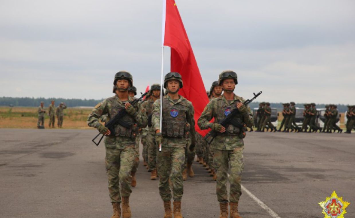 Belarusian-Chinese military exercises are taking place right near the Polish border.
