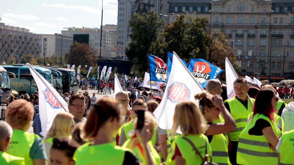 Marsz Gniewu - protest pracownikow budzetowki