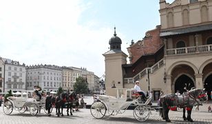 Dostali zakaz przejazdu dorożką przez krakowski Rynek Główny