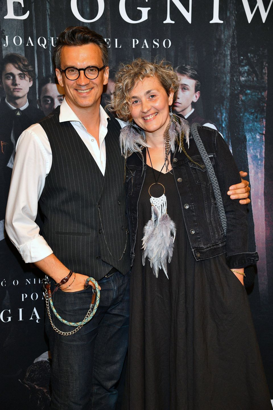 Michał Czernecki z (jeszcze) żoną