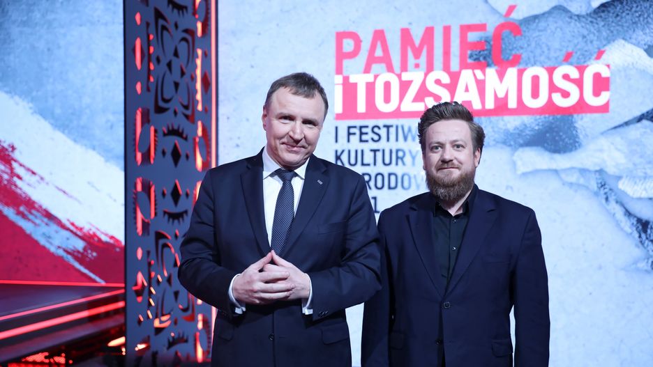 Jacek Kurski i Mateusz Matyszkowicz. Zdjęcie z 2021 r.
