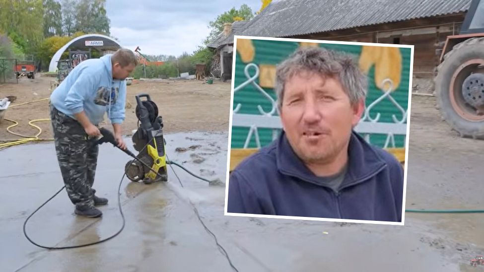 Sprzątanie podwórka u Andrzeja z Plutycz z "Rolnicy. Podlasie"