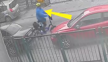 Patrzcie na rowerzystę. Niewiarygodne, co zrobił. Straty na 2 tys. zł