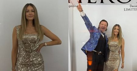 Małgorzata Rozenek w cekinowej kreacji balowała u boku Radzia nad Dunajcem i razem z kulistą torebką żegnała 2024 rok