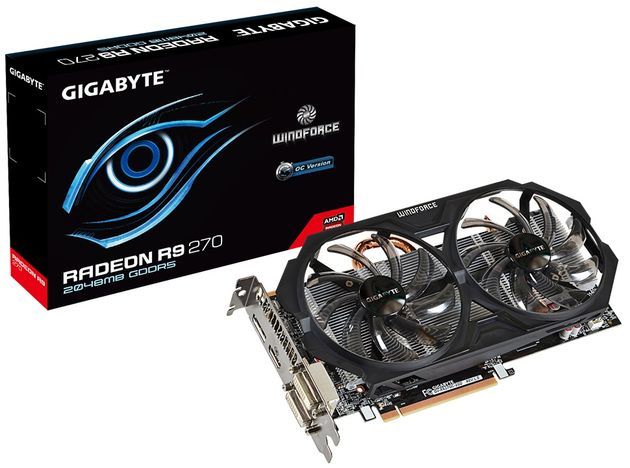 Gigabyte Radeon R9 270 WindForce 2X karta graficzna zdjęcie opakowanie