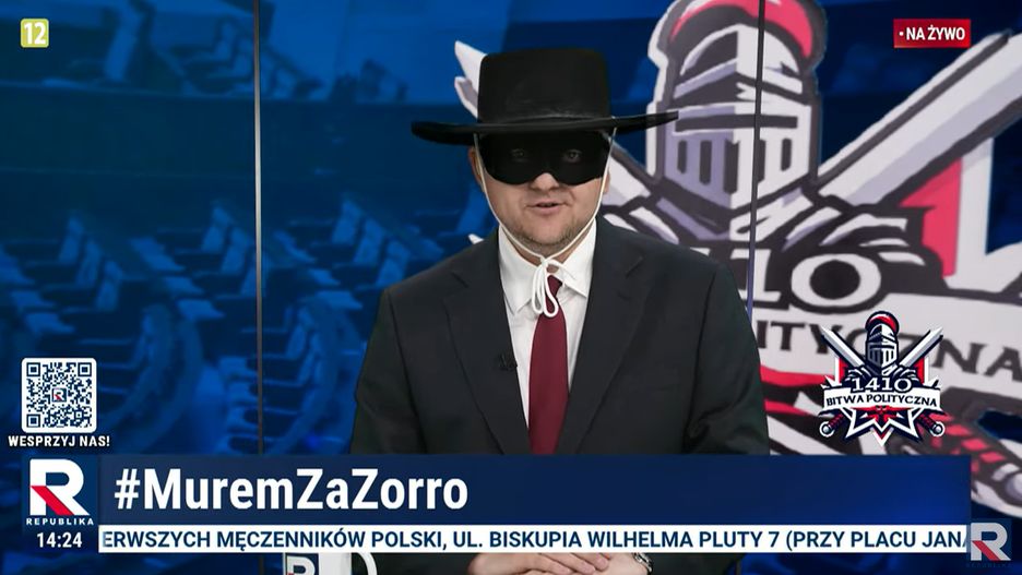 Dariusz Matecki jako "Zorro"