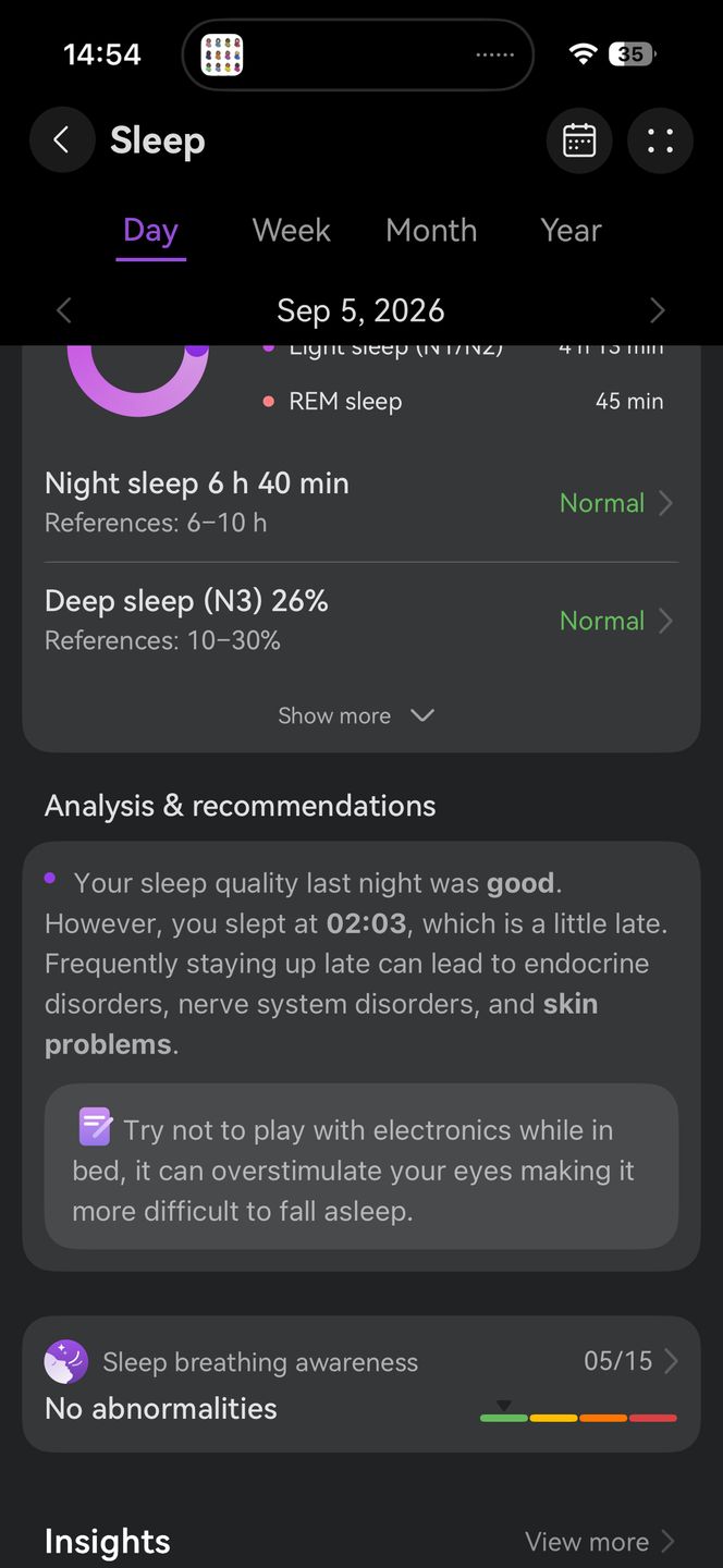Aplikacja Huawei Health