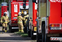 Pożar w Lęborku. Płonęła hurtownia chemiczna