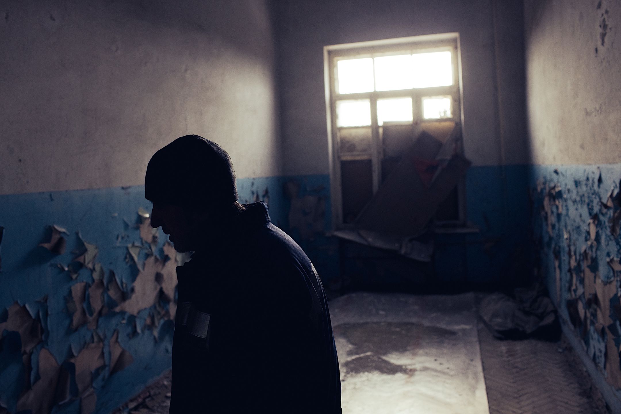 Zrujnowane technikum nieopodal Mariupola