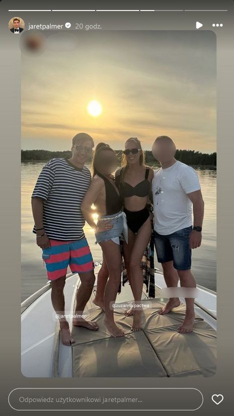 Jarosław Bieniuk i Zuzanna Pactwa pozują na Mazurach