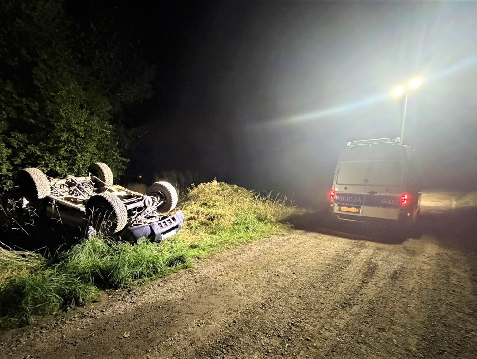 Bulowice: 47-latek nie zapanował nad terenowym Nissanem i dachował ...
