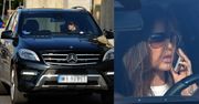 Pietrasińska i jej mercedes... (ZDJĘCIA)