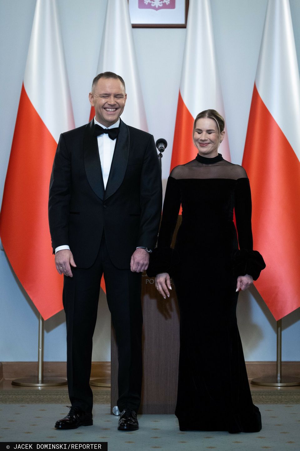Nawrocka towarzyszy mężowi w spotkaniu z korpusem dyplomatycznym