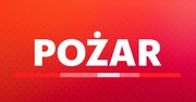 Pożar domu w Gubinie. Dziesięć zastępów straży walczy z żywiołem