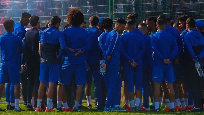 piłkarze drużyny Ittihad Tanger