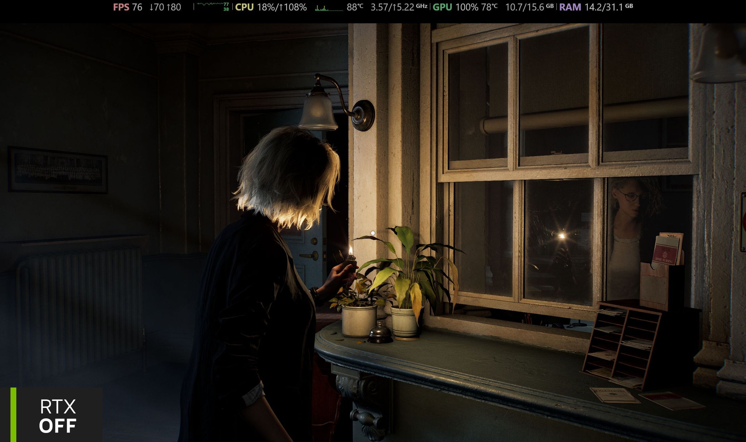 Laptop z NVIDIA GeForce RTX 5080 - Resident Evil Requiem RTX OFF