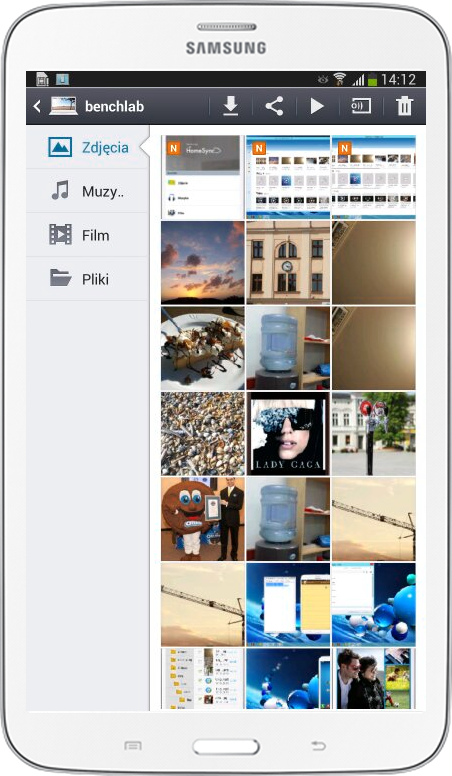 Samsung HomeSync tablet  zdjęcia