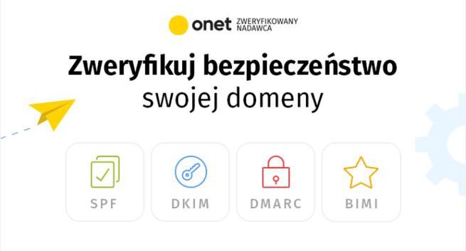 Zweryfikowany Nadawca w Onet Poczcie z nowymi opcjami. Zabezpieczenia dla domen i raporty
