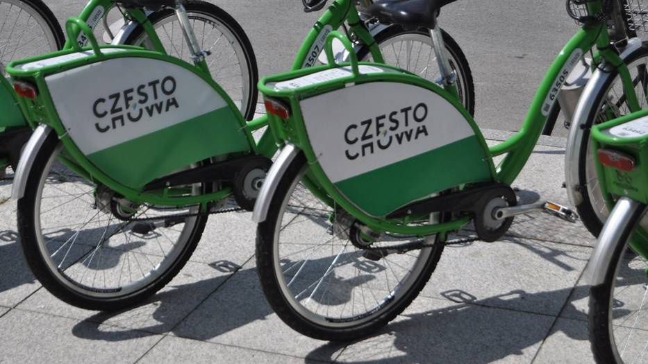 Częstochowa. W mieście powstały nowe stacje systemu roweru miejskiego.