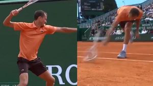 Furia byłego lidera rankingu. Zniszczył rakietę i kort