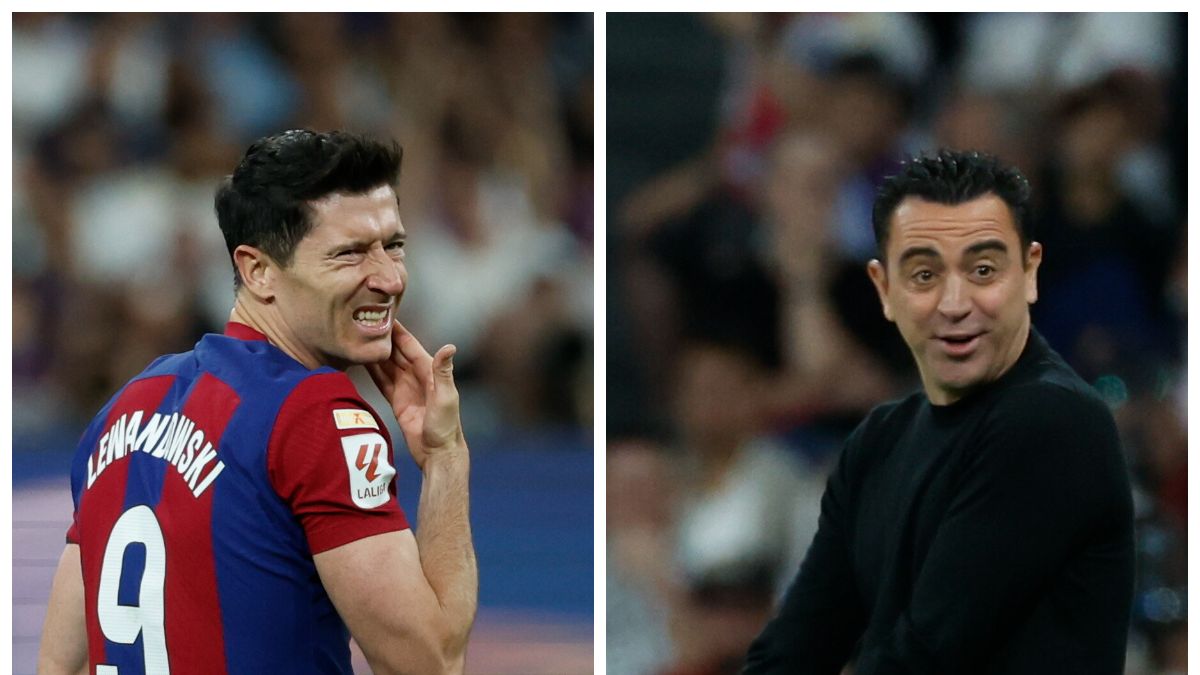 Robert Lewandowski i Xavi