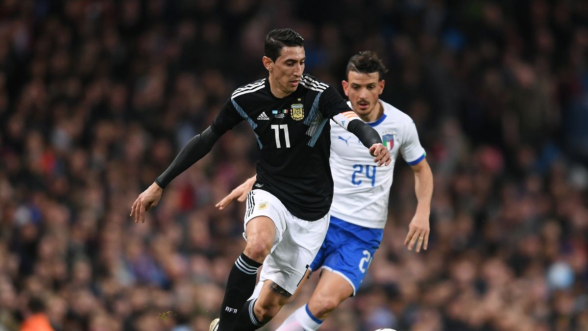 Getty Images / Laurence Griffiths / Angel di Maria (na pierwszym planie) i Alessandro Florenzi (na drugim planie)