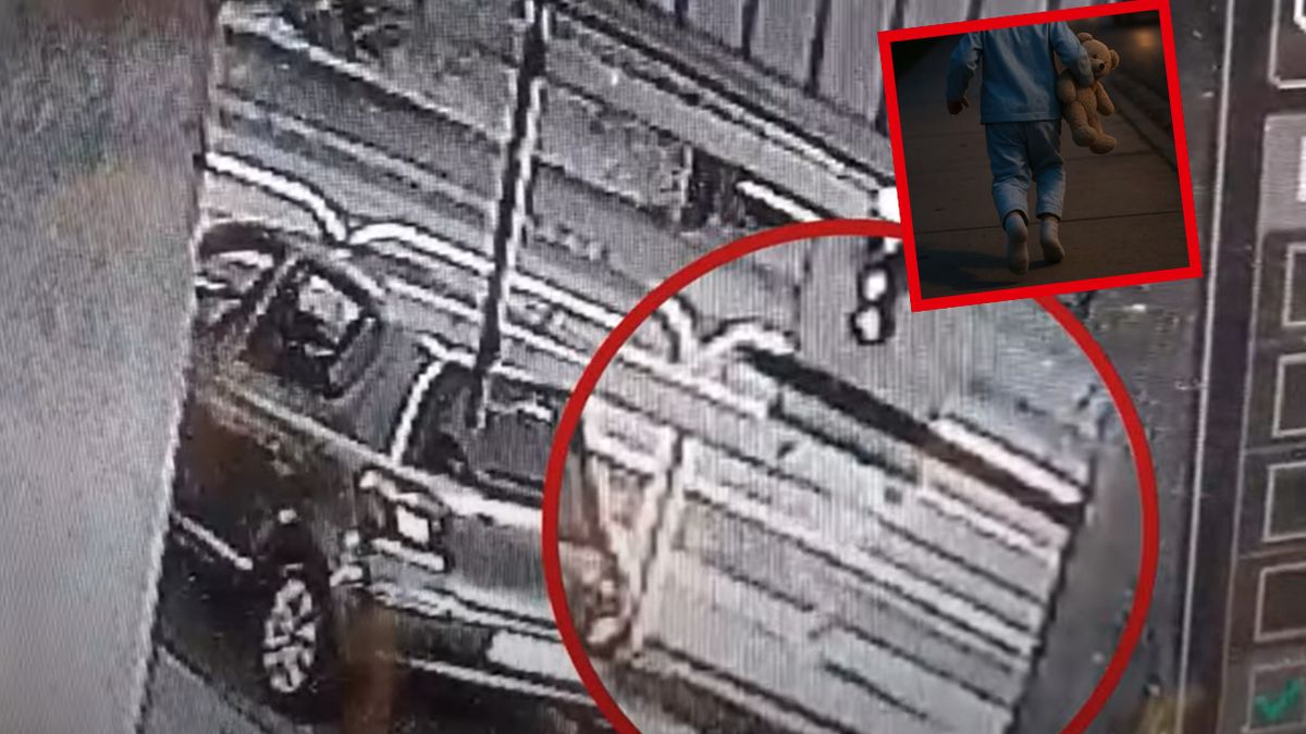 Dwulatek w samej piżamie biegł przez ruchliwą ulicę