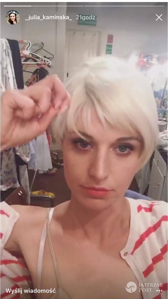 Blond włosy Julii Kamińskiej