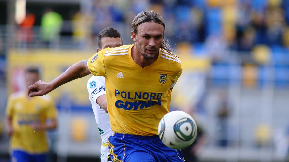 WP SportoweFakty / Na zdjęciu: Krzysztof Łągiewka w barwach ostatniego klubu - Arki Gdynia