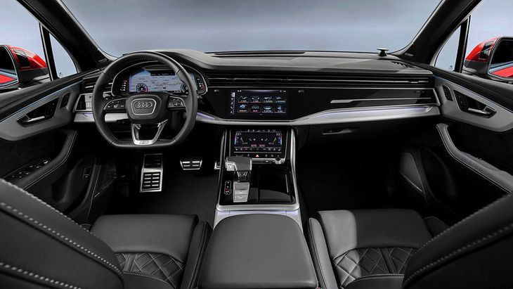 Wnętrze auta Audi Q7 2020