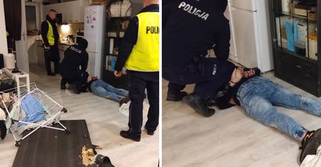 Napadł na policjanta. Pałką teleskopową celował w głowę