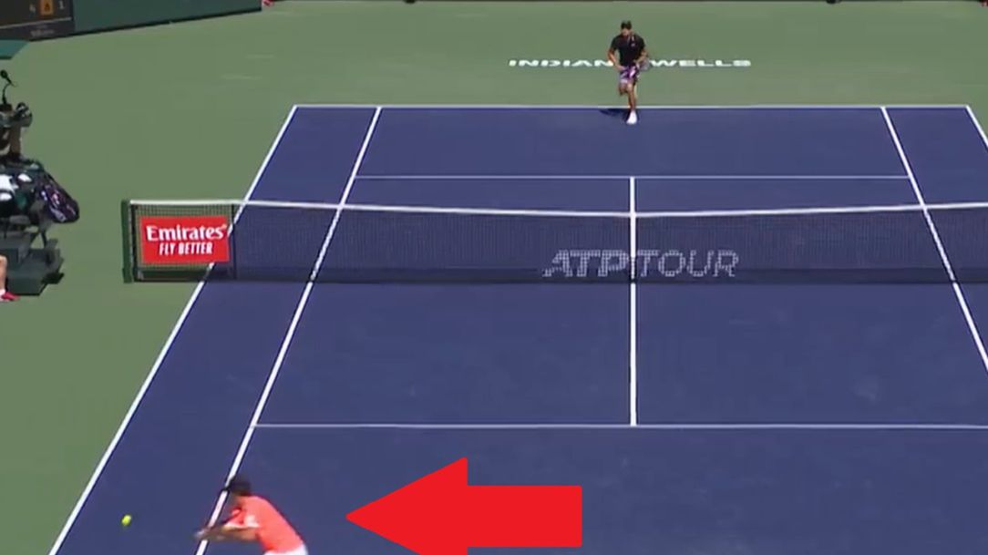 Zdjęcie okładkowe artykułu: Twitter / Tennis TV / Na zdjęciu: uderzenie Huberta Hurkacza
