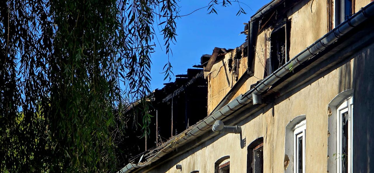 Pożar pustostanu 