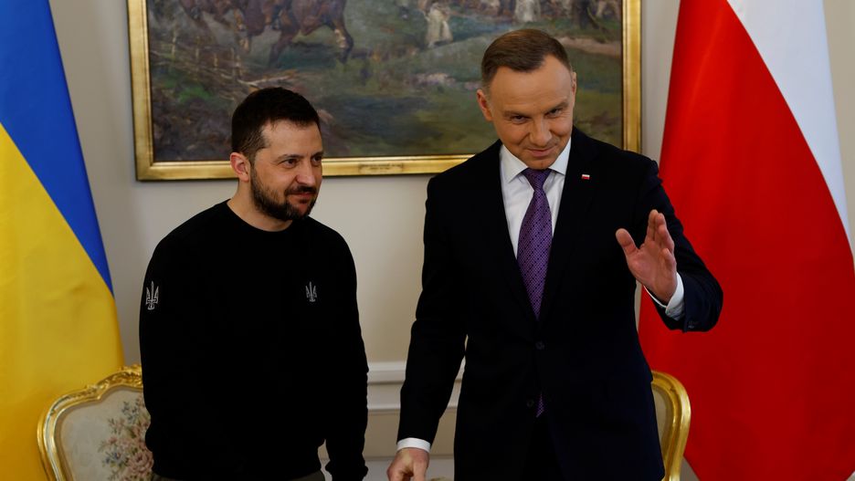 Wolodymyr Zelenski zaapelował do Andrzeja Dudy o wsparcie w rozwiązaniu kryzysu zbożowego