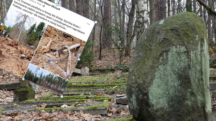 W Nowej Wsi Ełckiej zdewastowano zabytkowy cmentarz/ Zdjęcie ilustracyjne